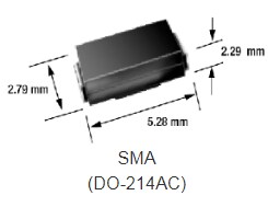 機械図面 - Vishay Semiconductors eSMP® パッケージエボリューション